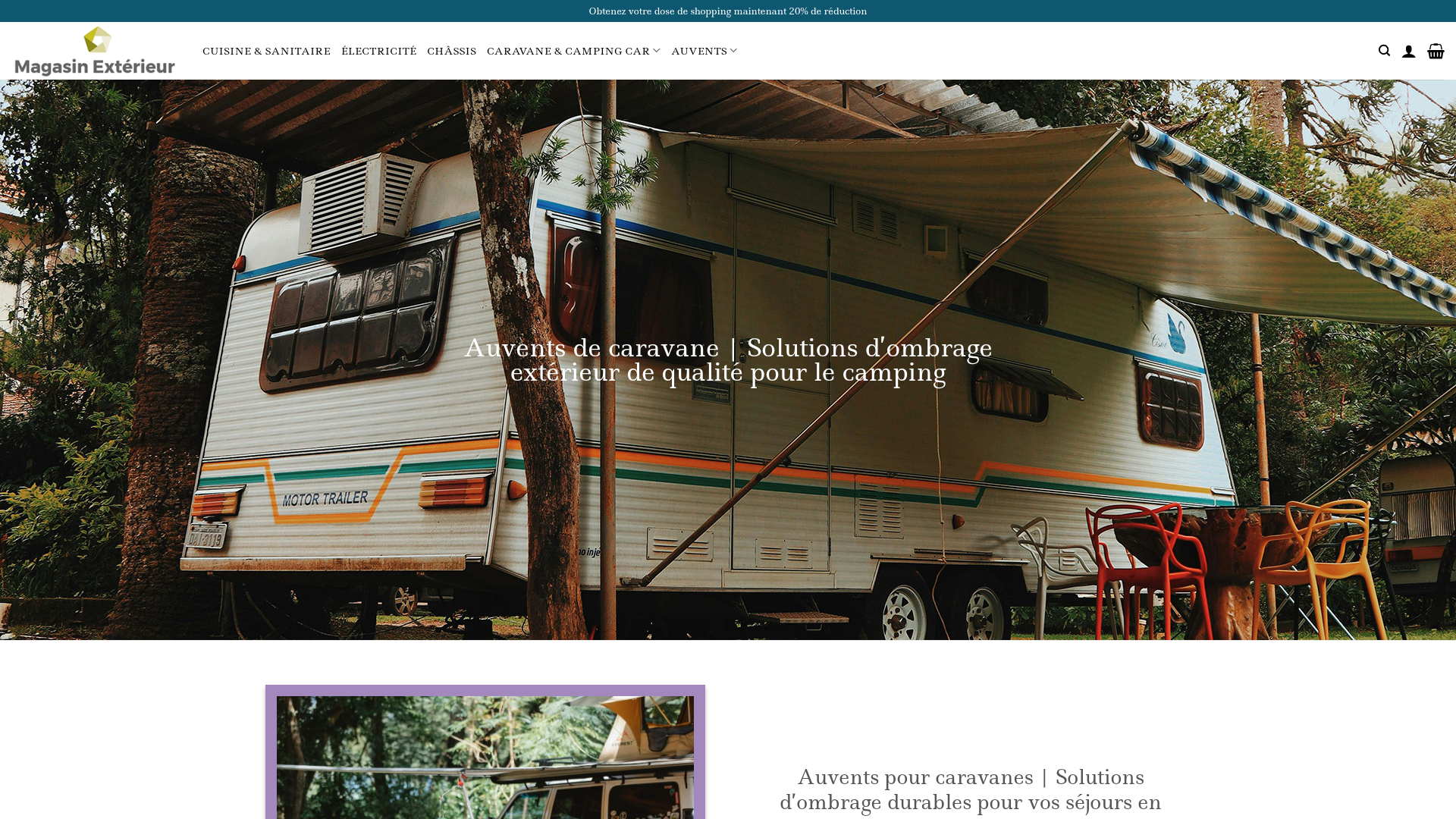 Screenshot van caravanecampfr.com