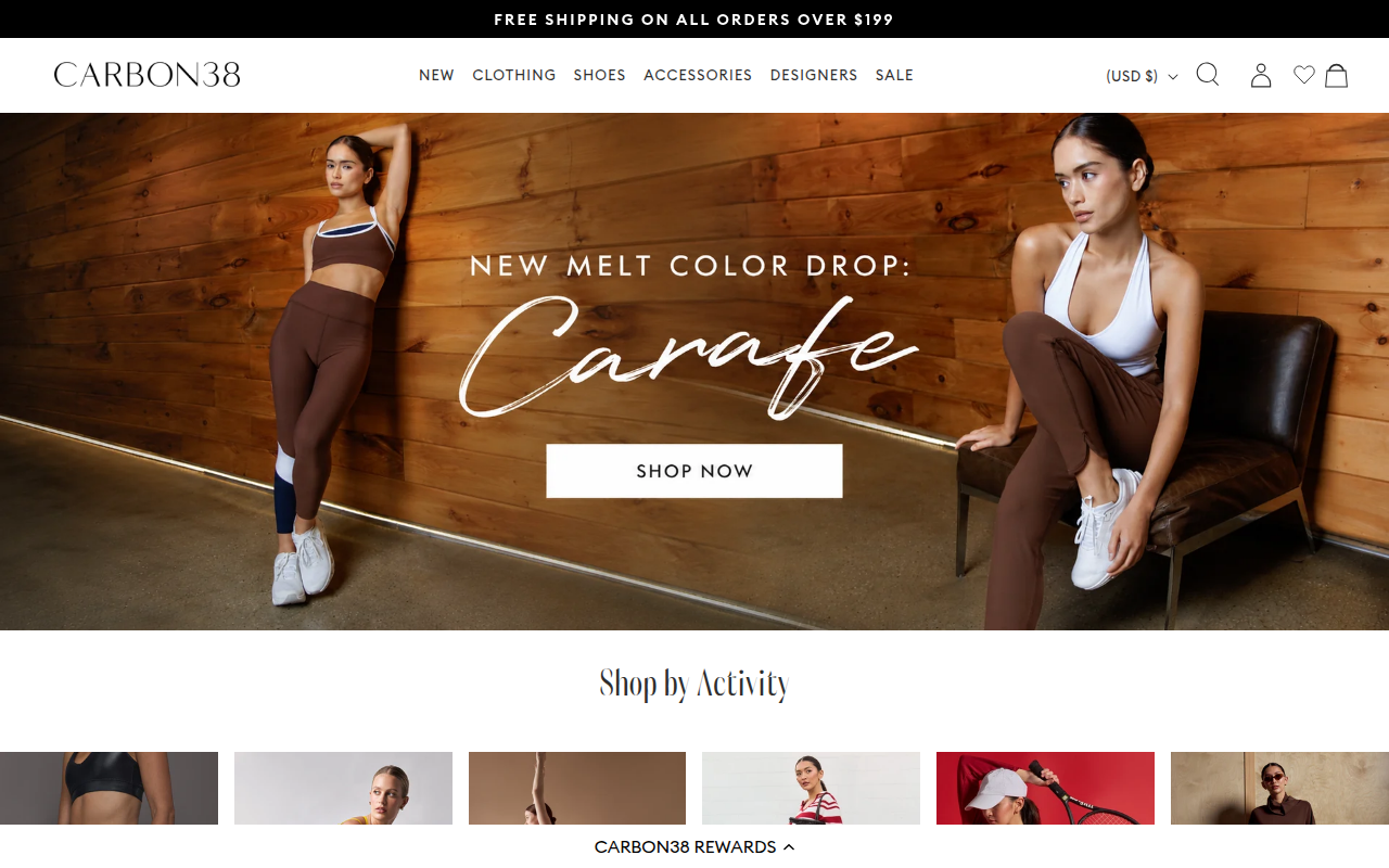 Screenshot van Carbon38