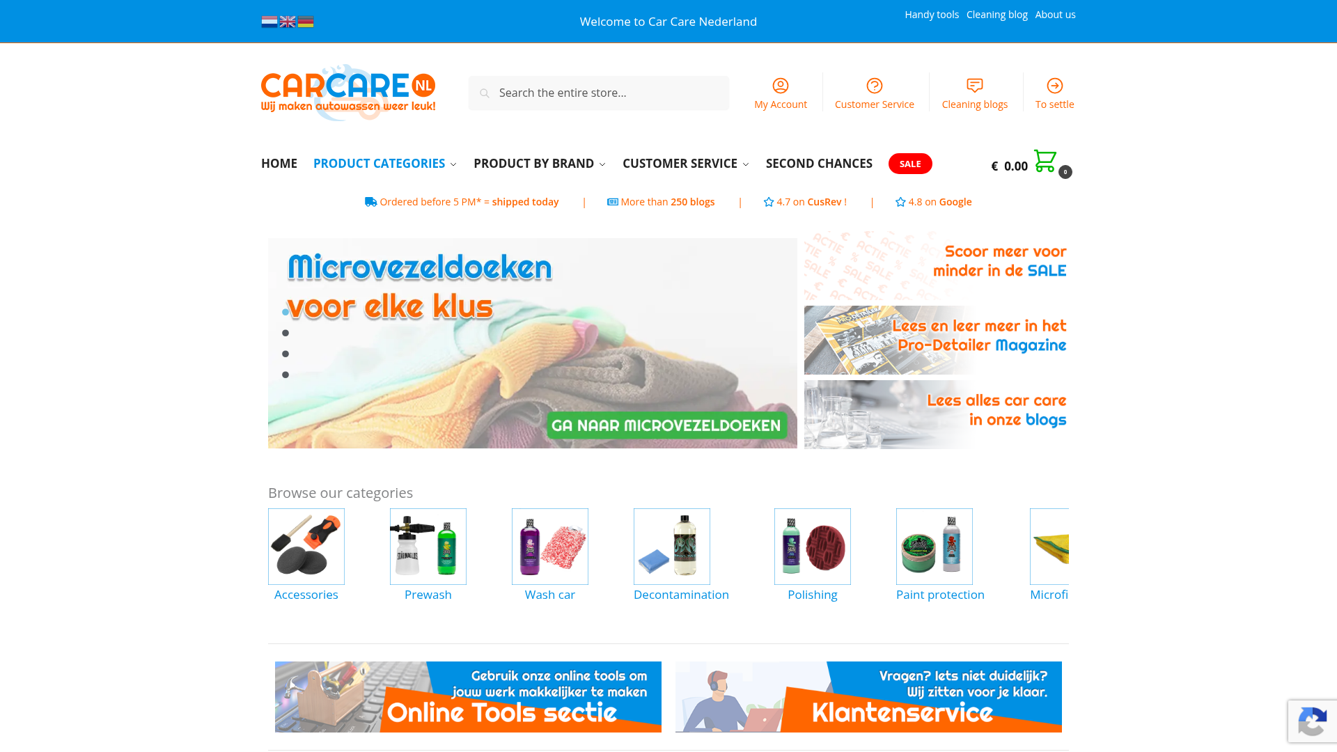 Screenshot van carcarenederland.nl