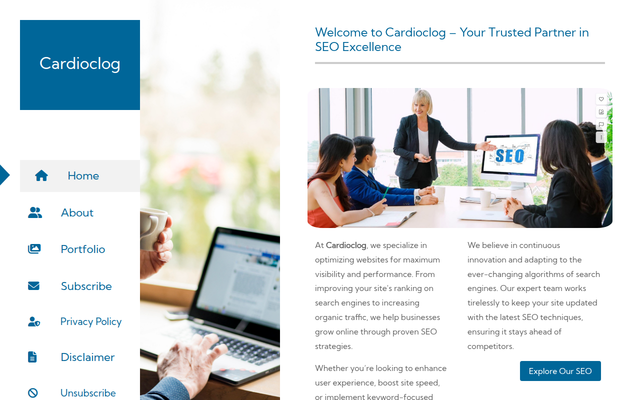 Screenshot van cardioclog.com