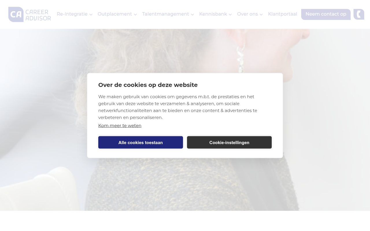 Screenshot van careeradvisor.nl