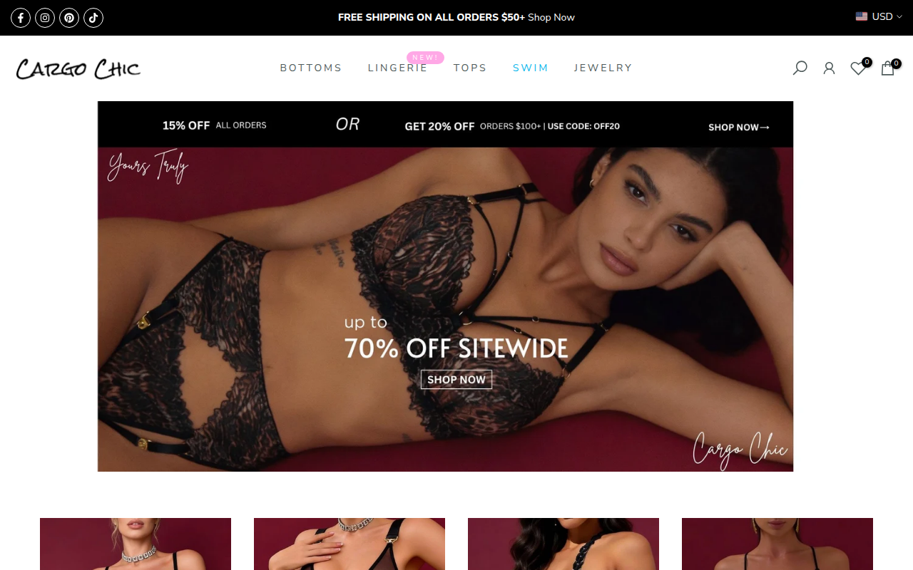 Screenshot van www.cargochic.com
