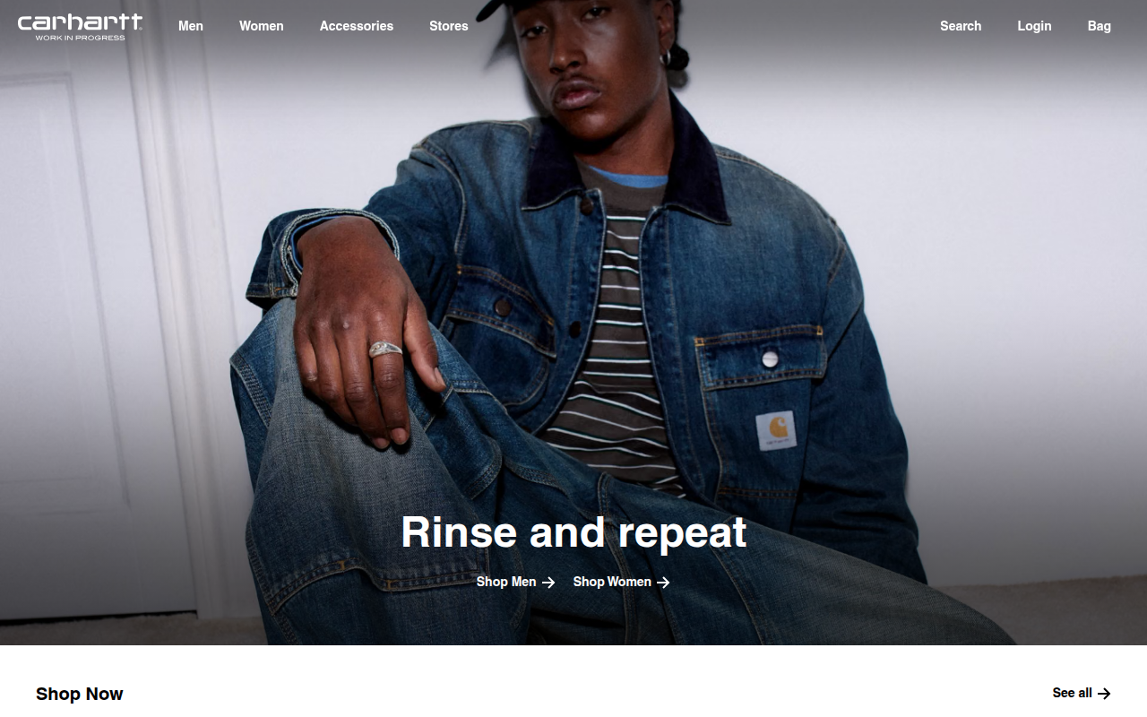 Screenshot van carhartt-wip.com