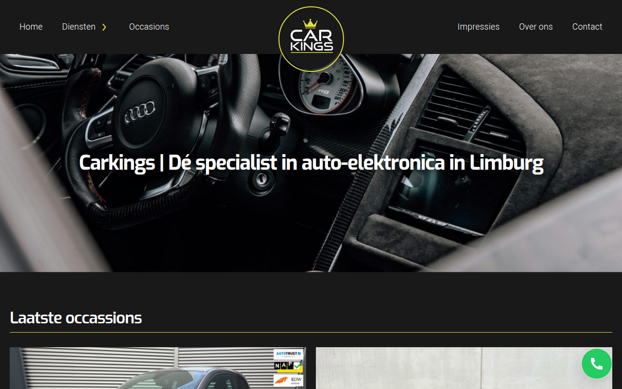 Screenshot van carkings.nl