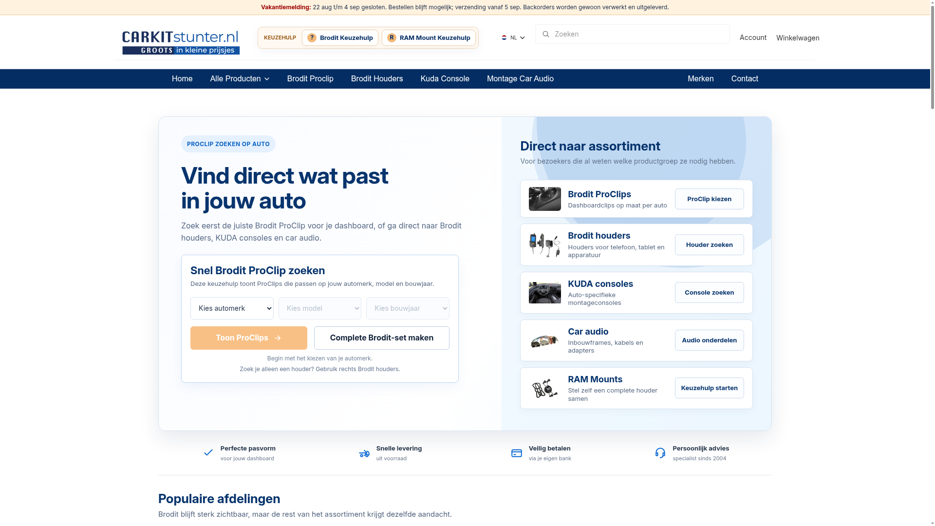 Screenshot van carkitstunter.nl