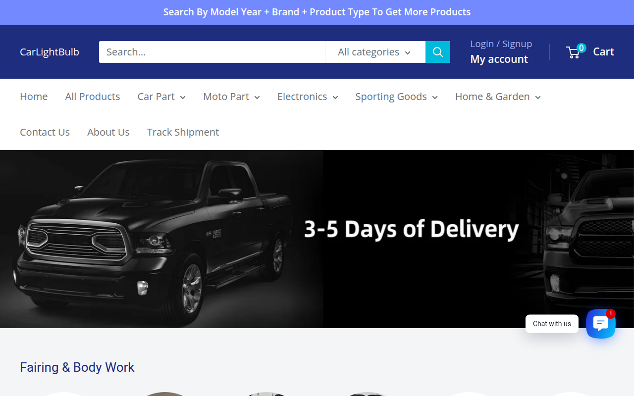 Screenshot van carlightbulb.com