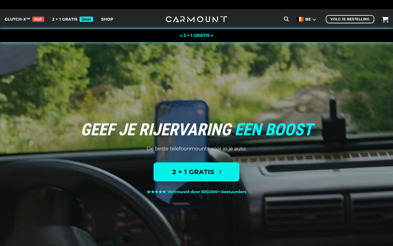Screenshot van carmount.be