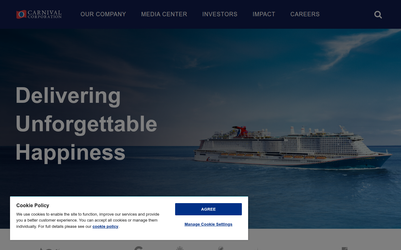 Screenshot van carnivalcorp.com