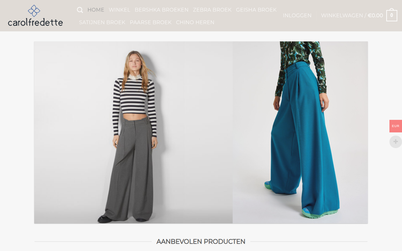 Screenshot van carolfredette.com