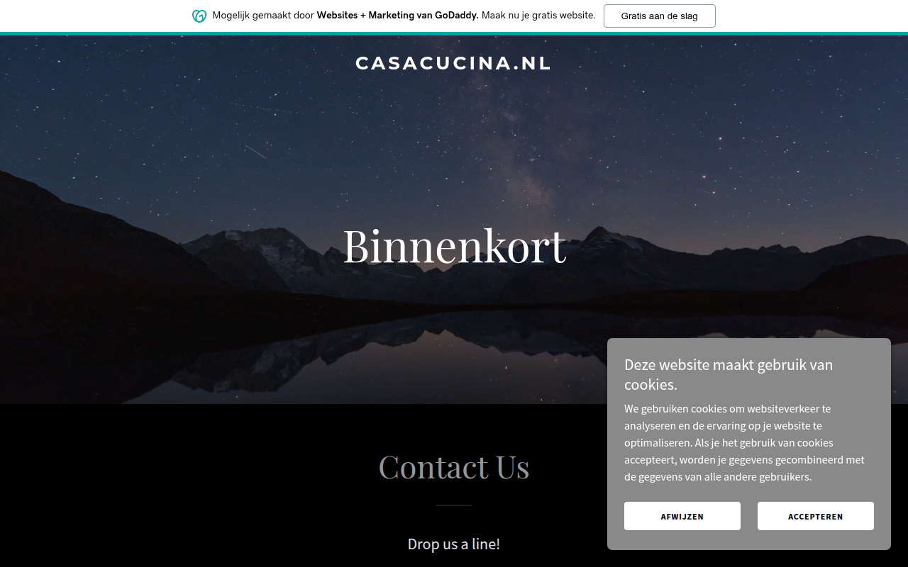 Screenshot van casacucina.nl