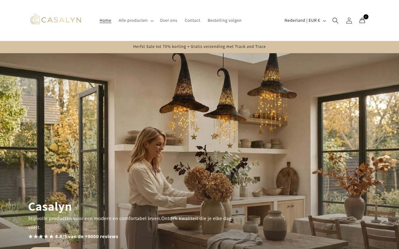 Screenshot van casalyn.nl