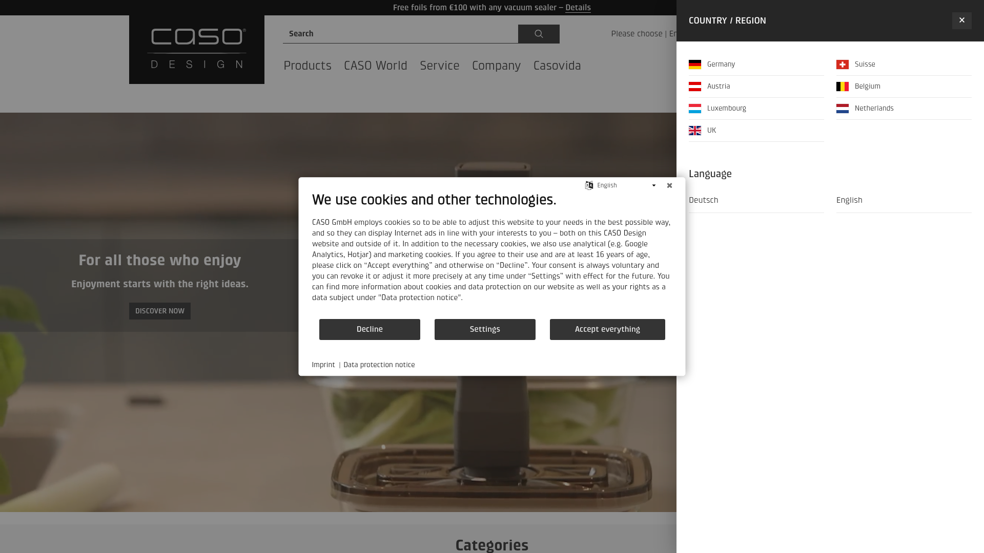 Screenshot van caso-design.de