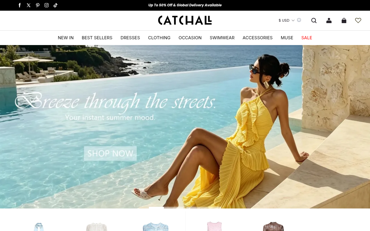 Screenshot van catchallstore.com