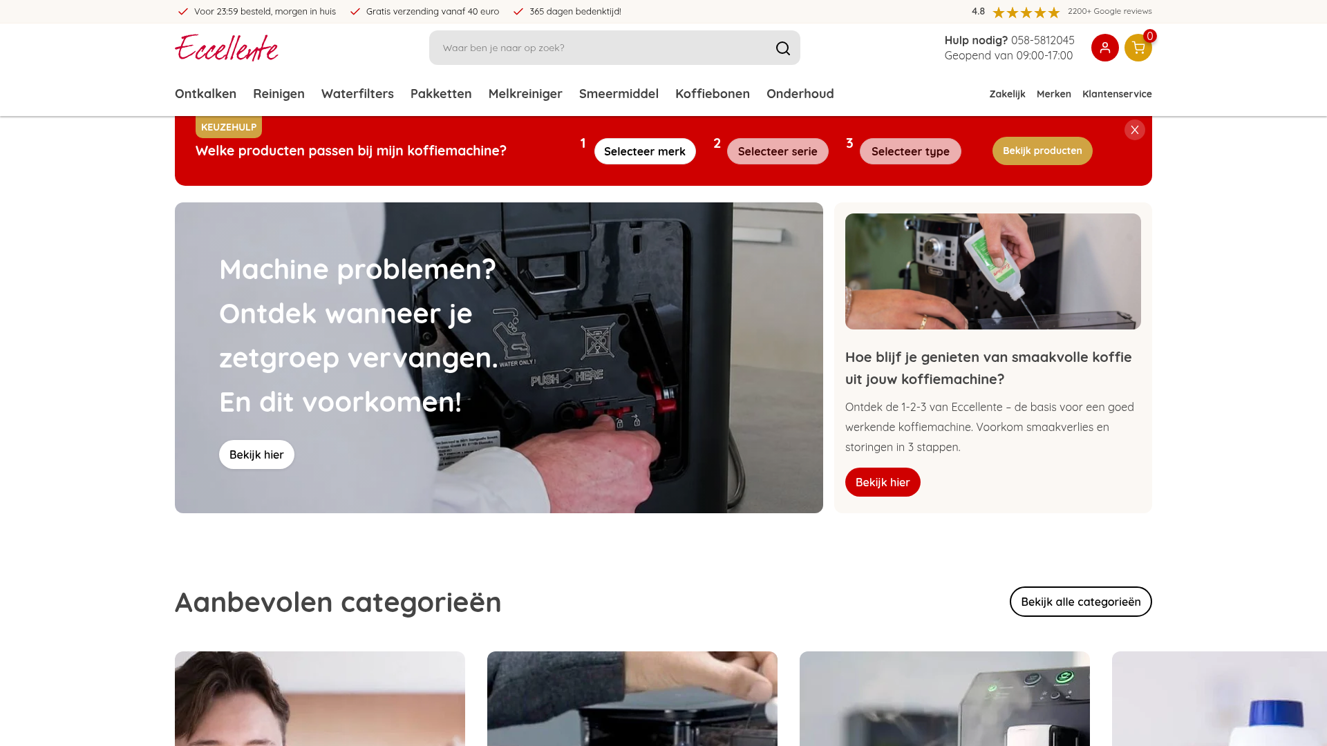 Screenshot van ccll.nl
