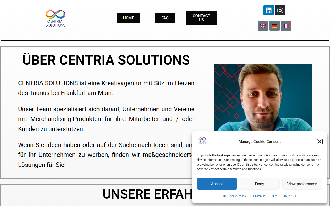 Screenshot van centria.solutions