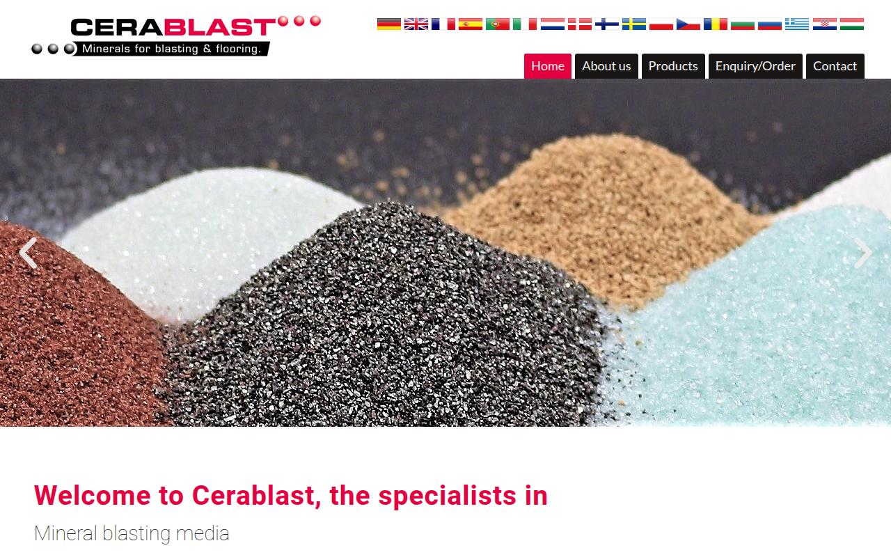 Screenshot van cerablast.com