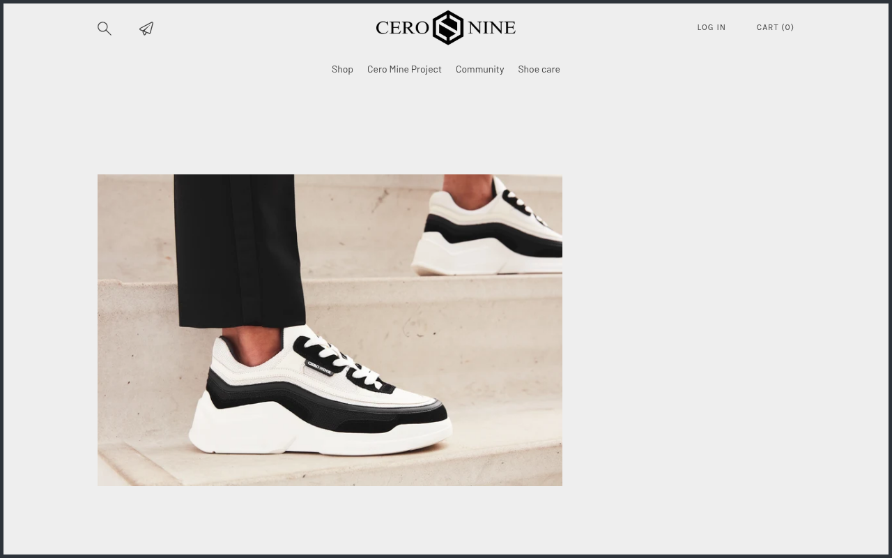 Screenshot van cero-nine.com