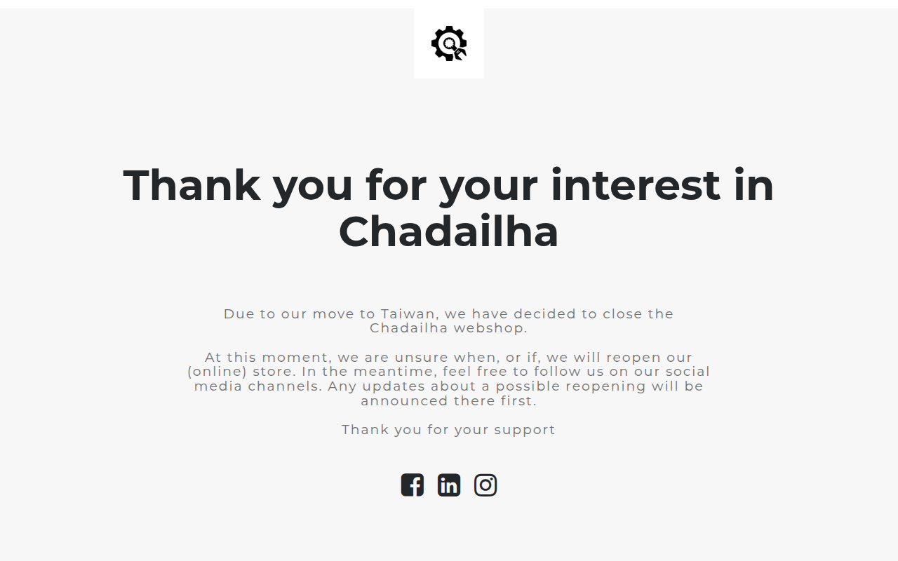 Screenshot van chadailha.nl
