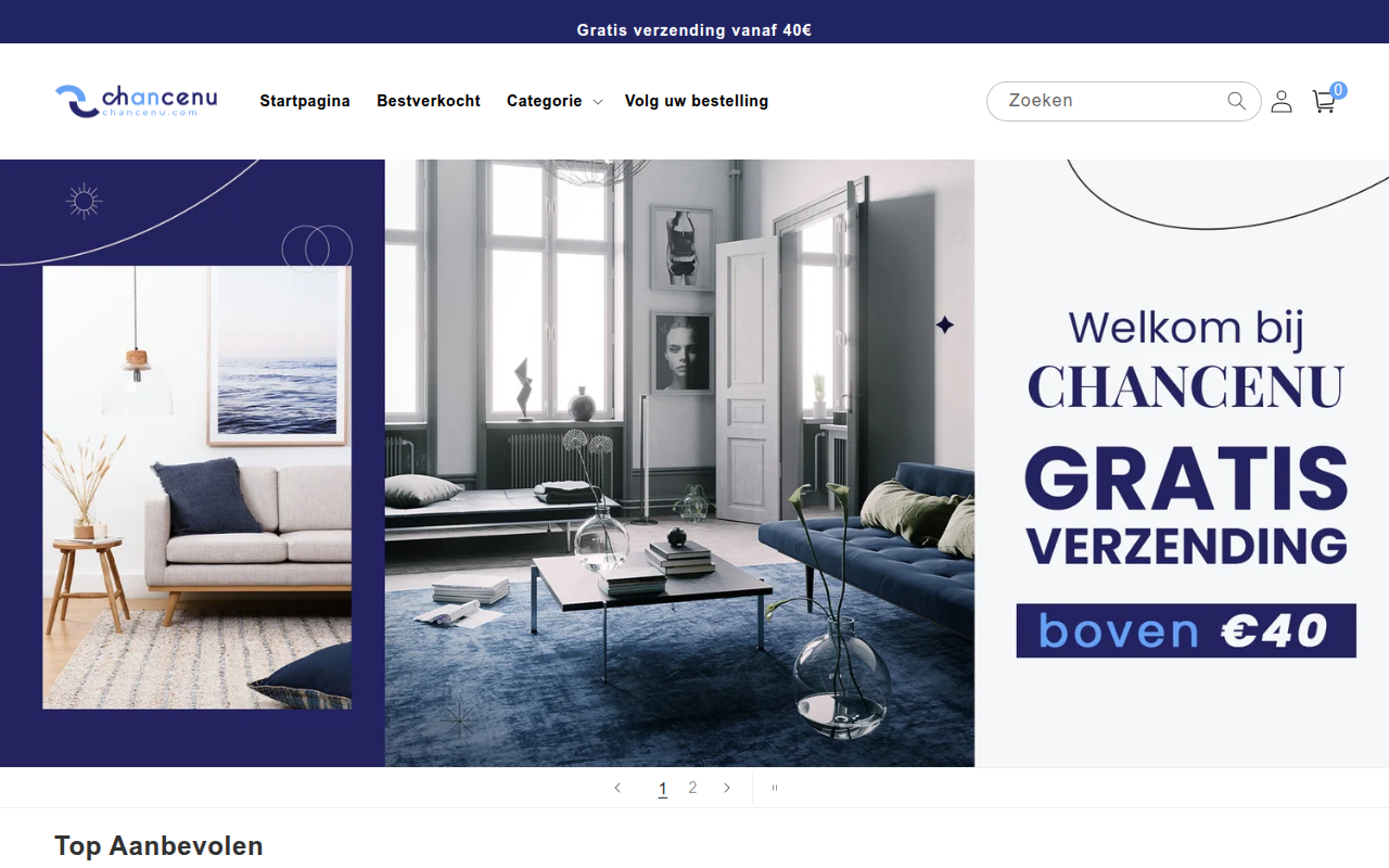 Screenshot van chancenu.com
