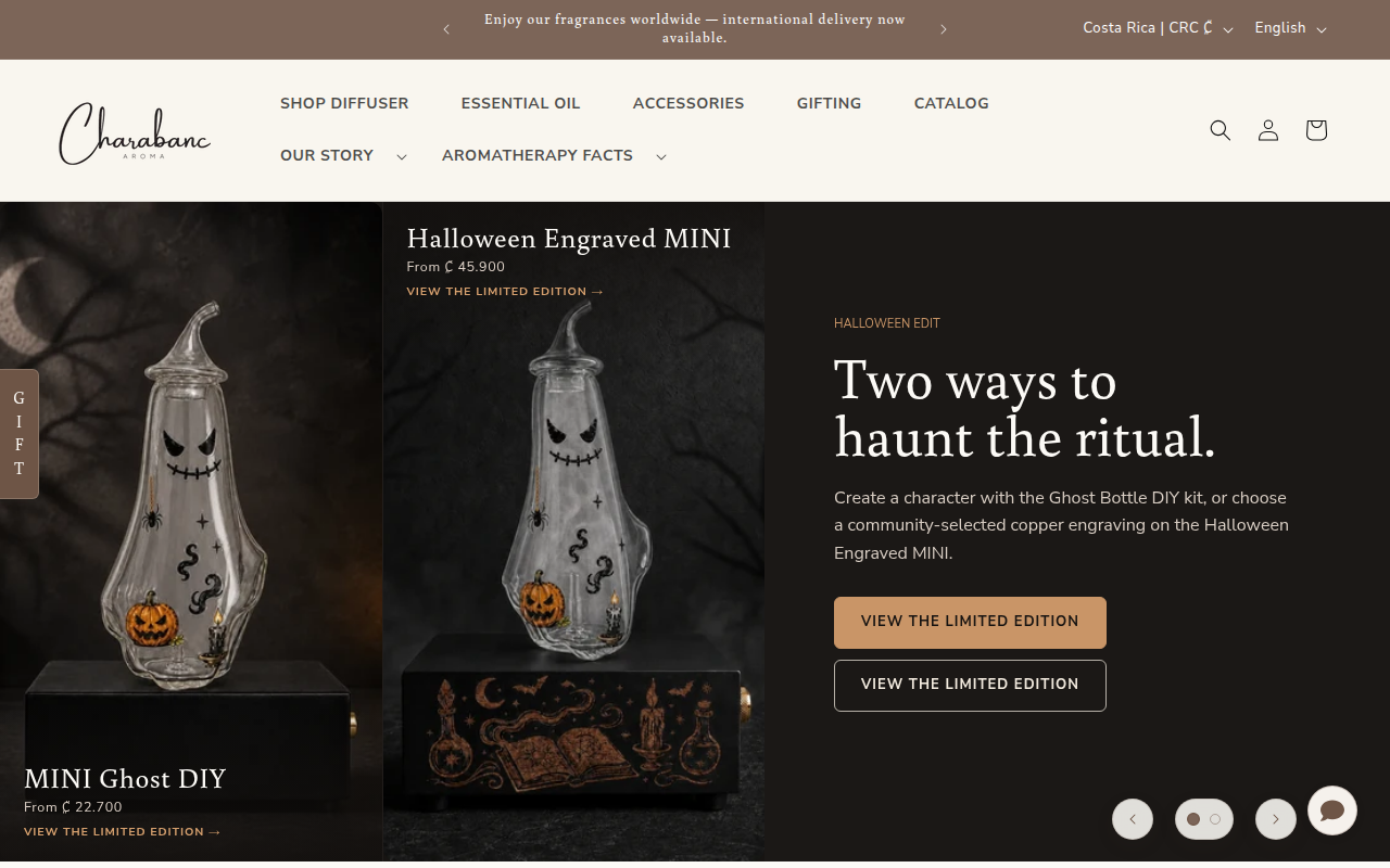 Screenshot van charabancaroma.store