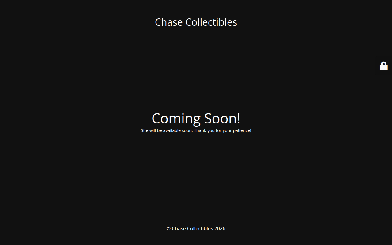 Screenshot van chasecollectibles.nl