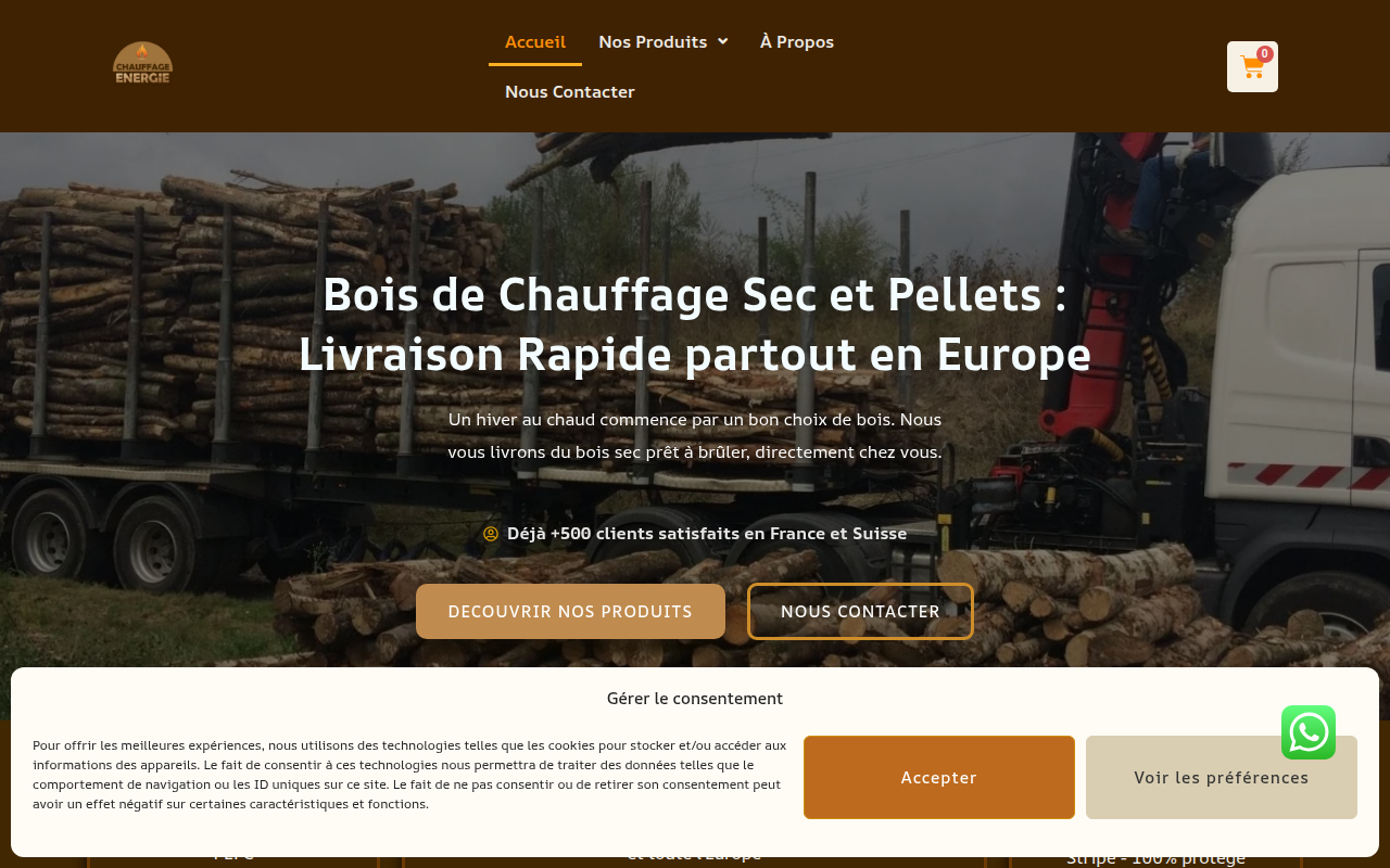 Screenshot van chauffage-energie.com