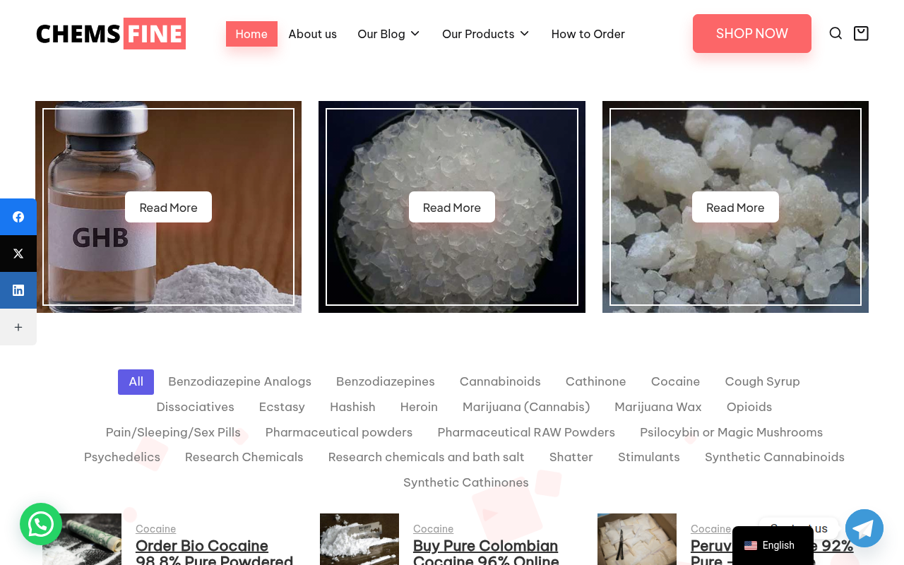 Screenshot van chemsfine.com