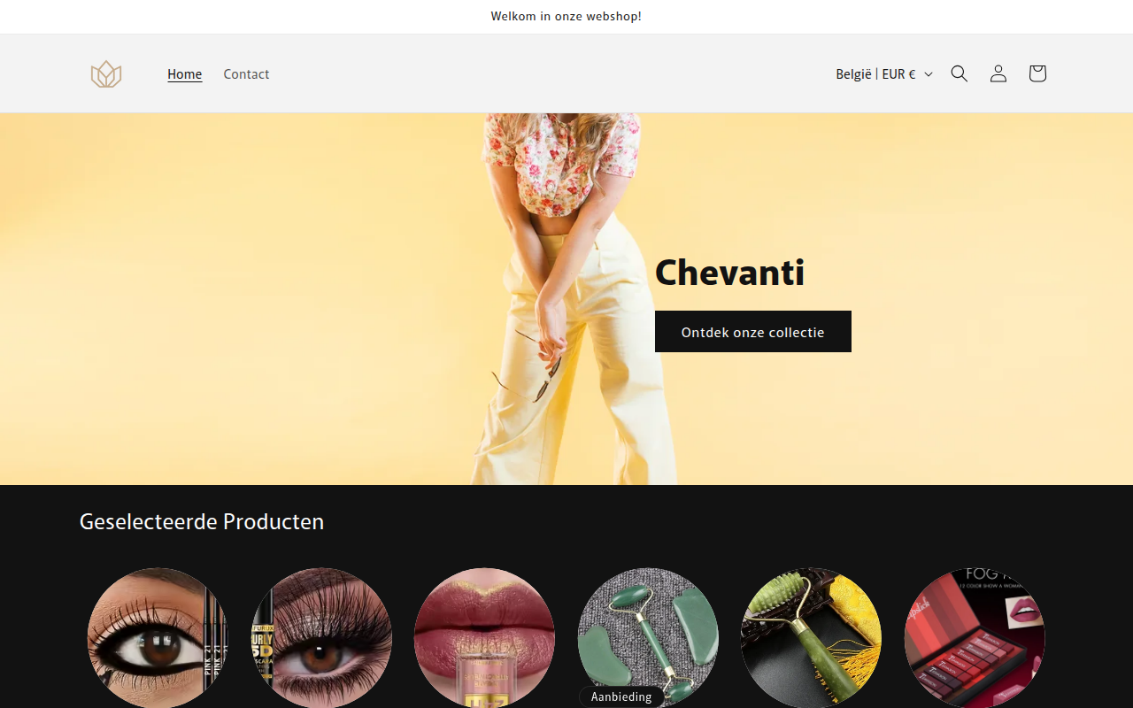 Screenshot van chevanti.com