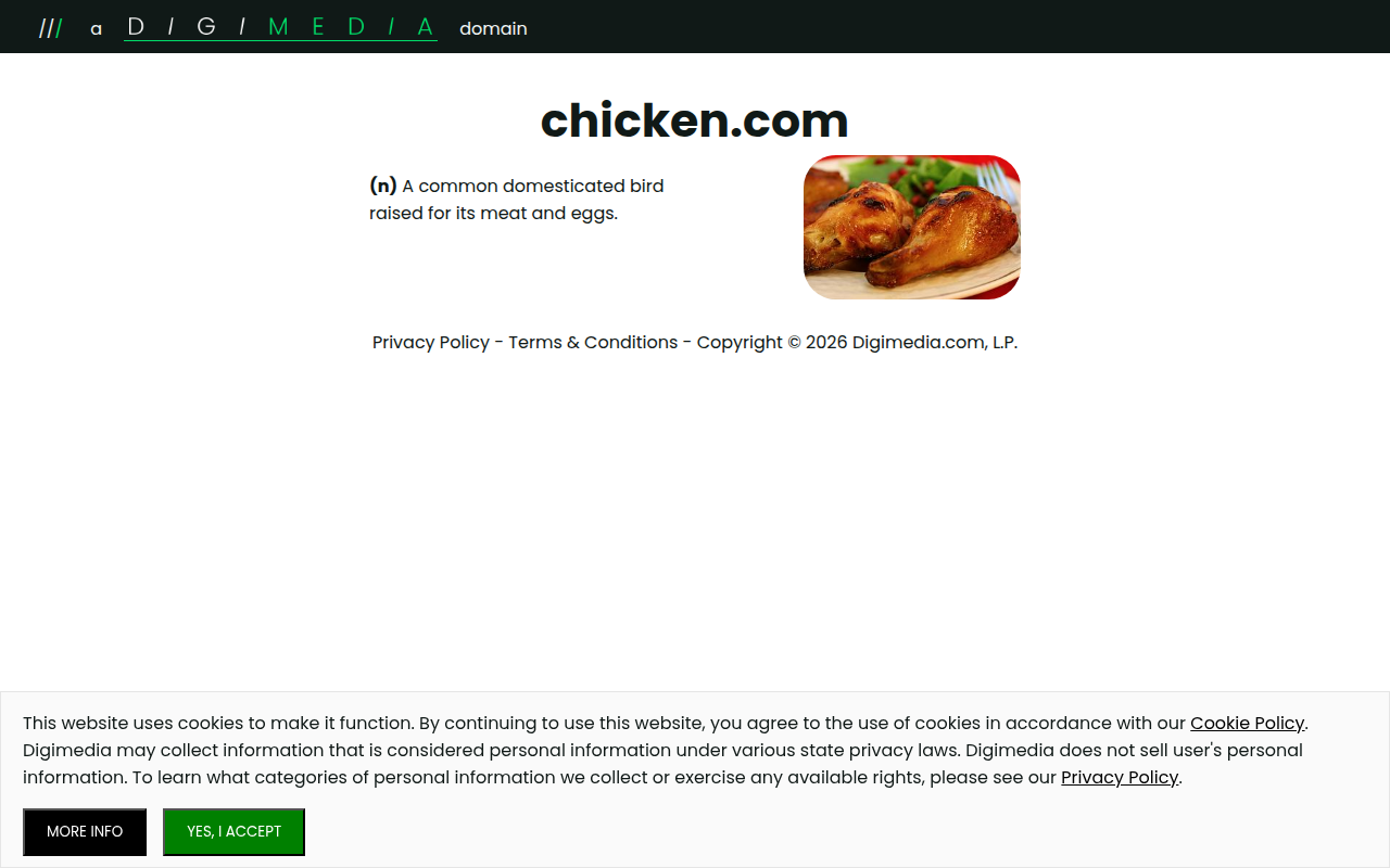 Screenshot van chicken.com