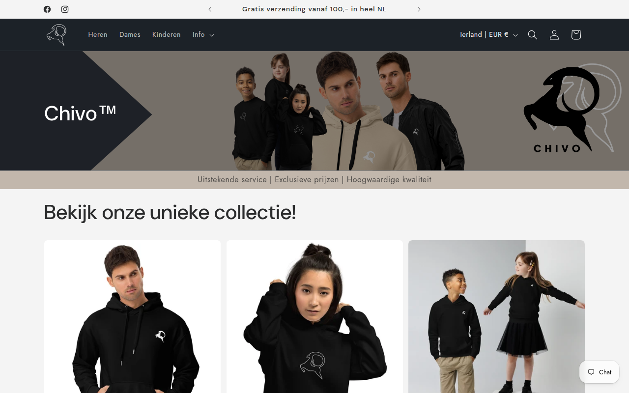 Screenshot van Chivoshop