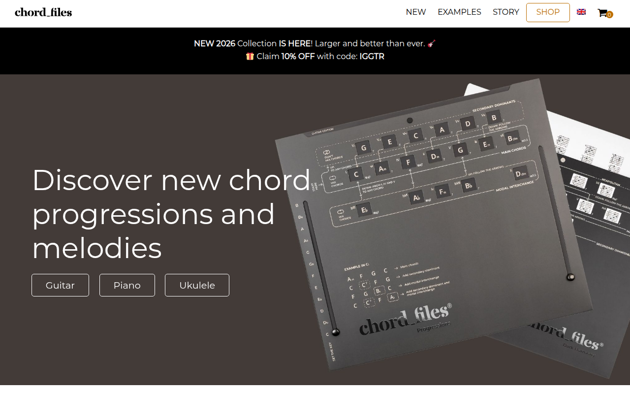 Screenshot van chordfiles.com