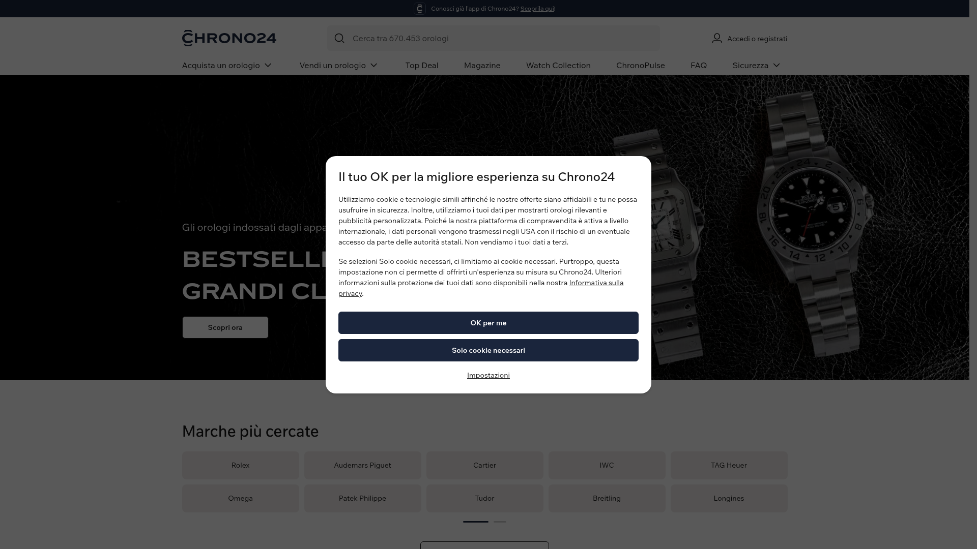 Screenshot van chrono24.it