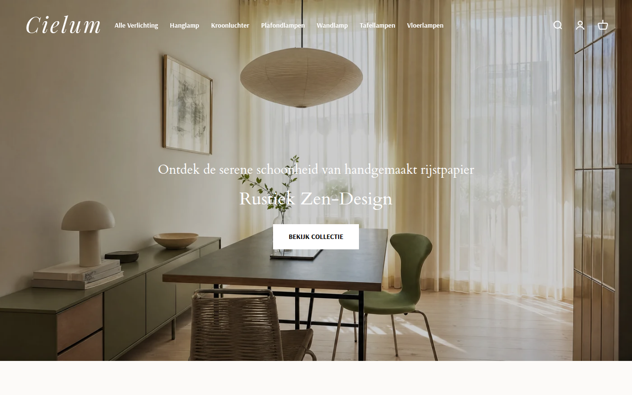 Screenshot van cielum.nl