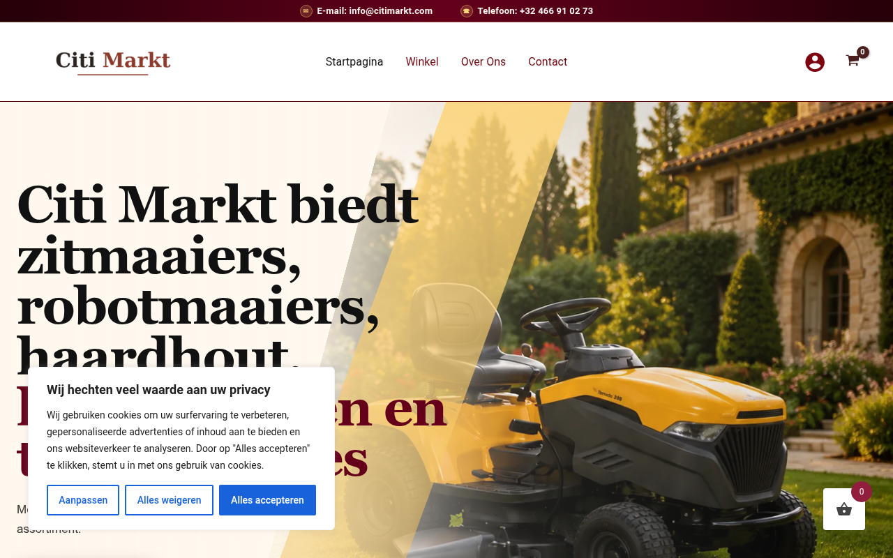 Screenshot van citimarkt.com