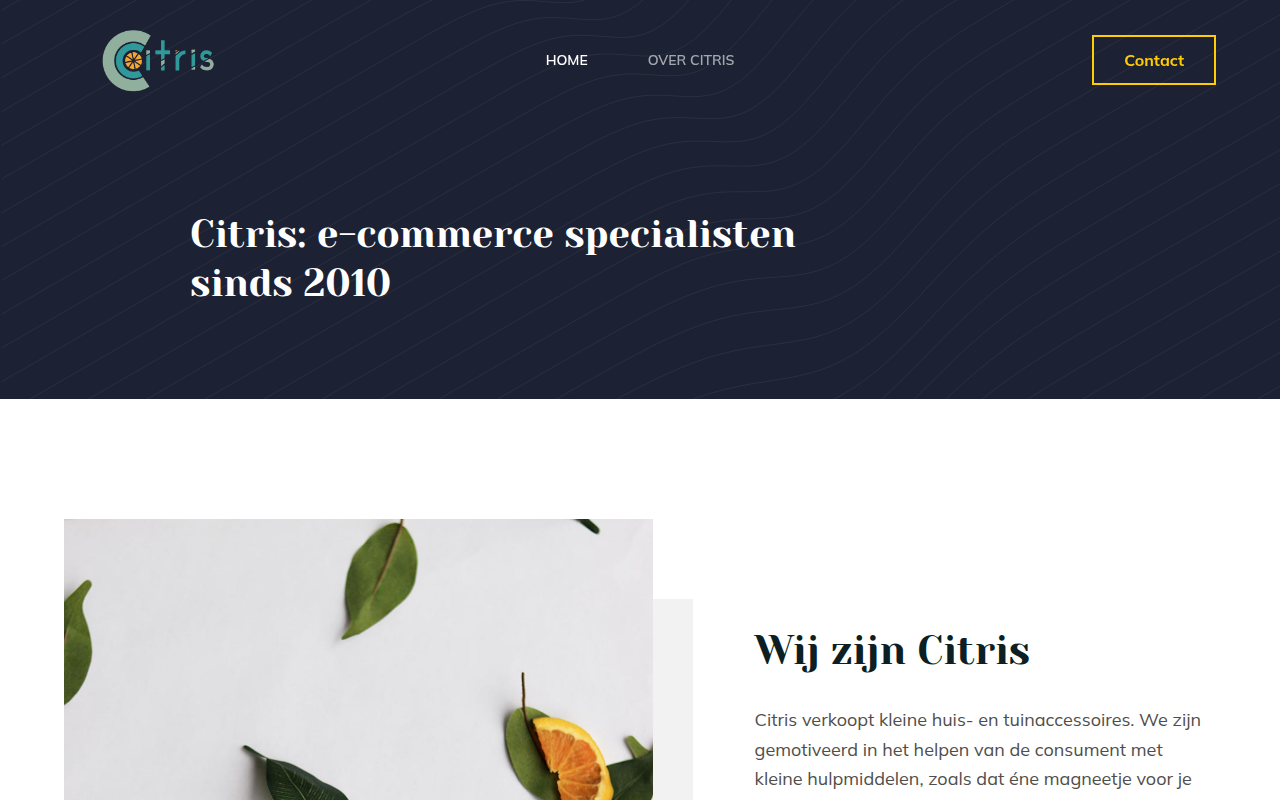 Screenshot van citris.nl