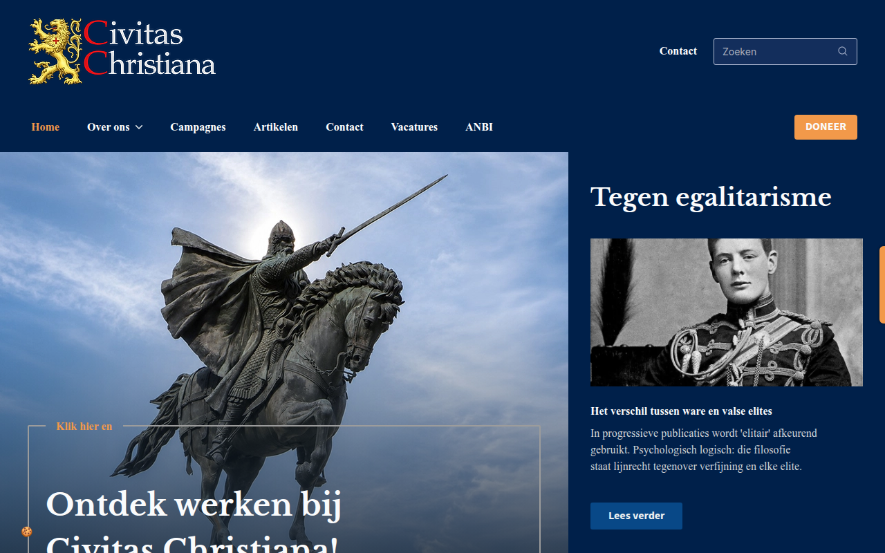 Screenshot van civitaschristiana.nl