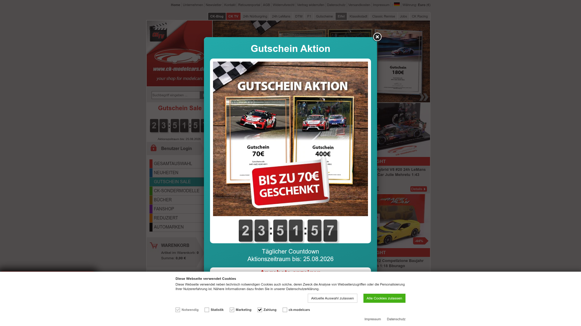 Screenshot van ck-modelcars.de
