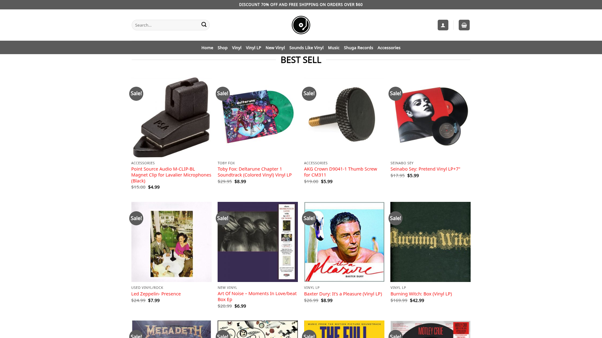 Screenshot van classics-vinyl.com
