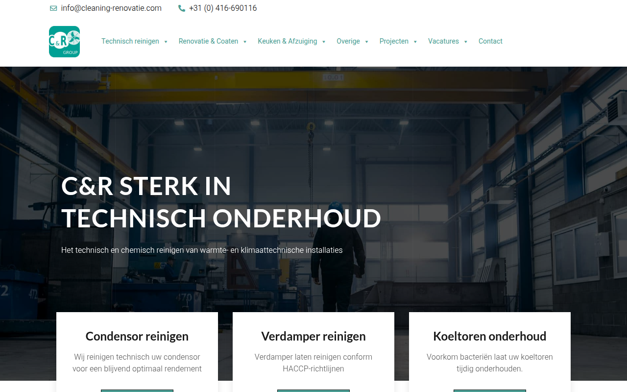 Screenshot van cleaning-renovatie.com