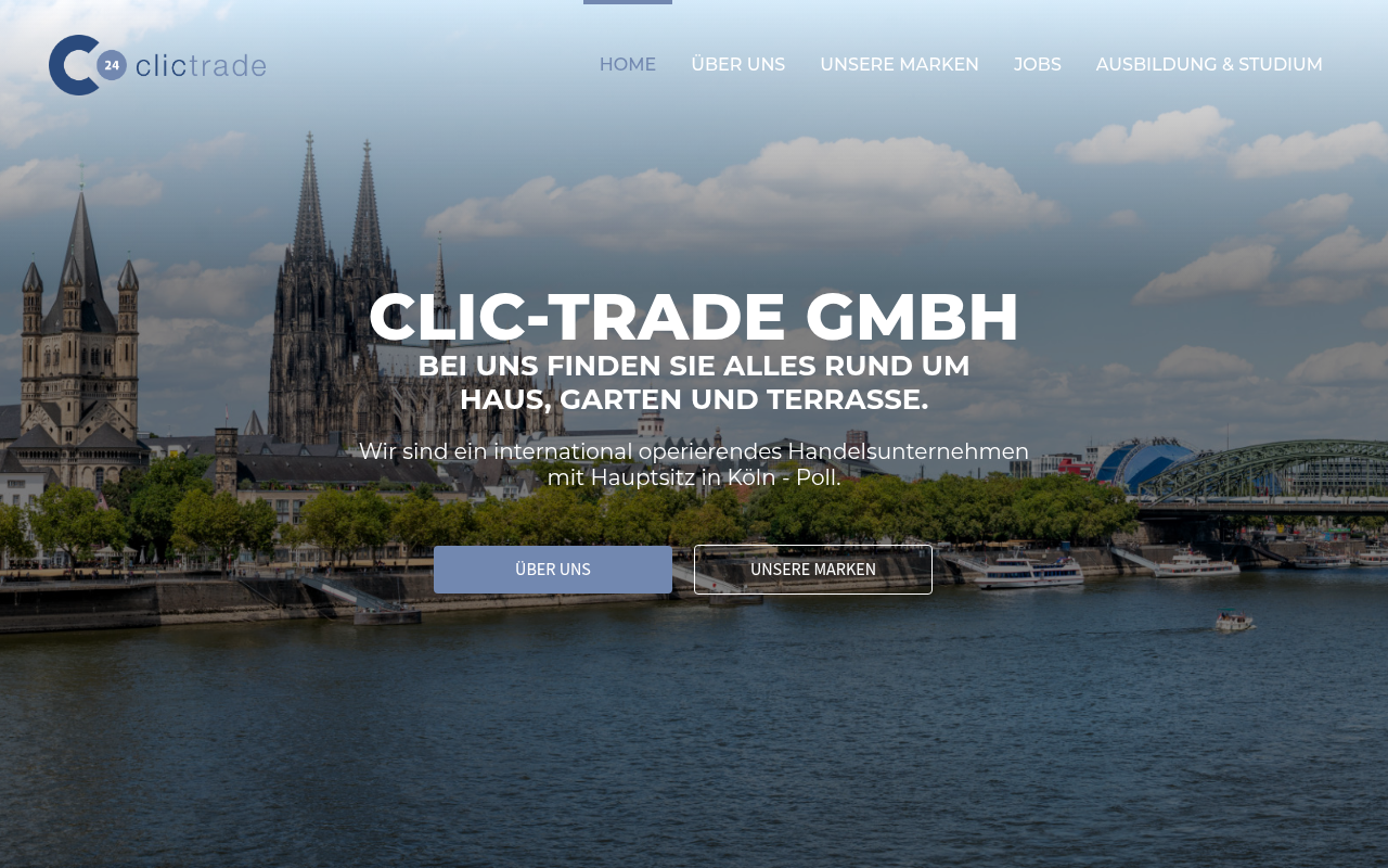 Screenshot van clictrade.gmbh