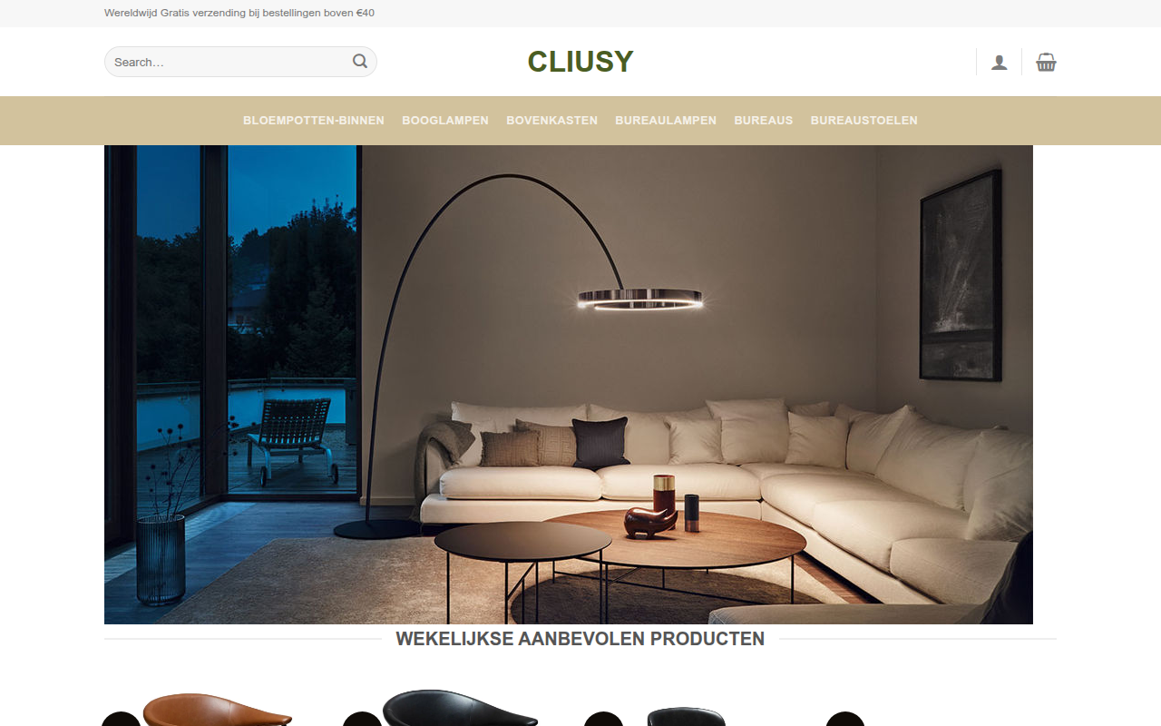 Screenshot van cliusy.shop