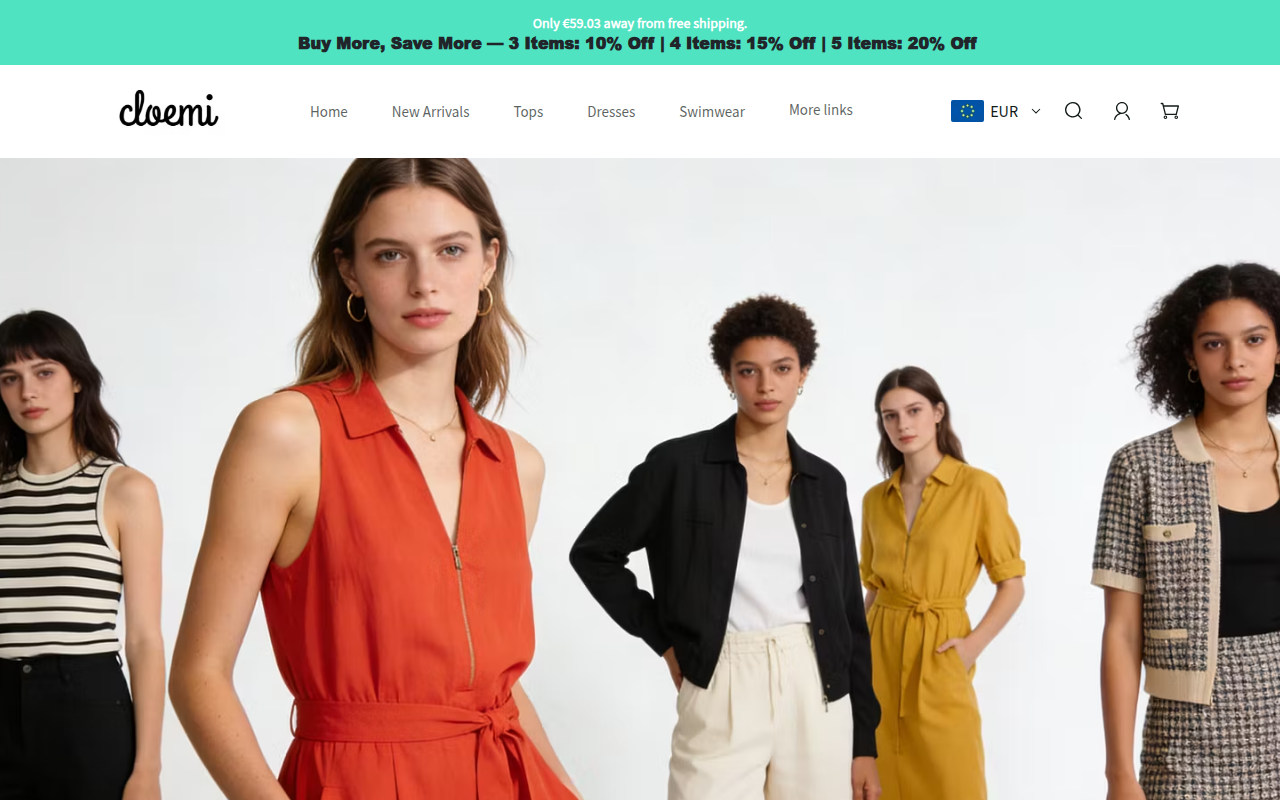Screenshot van cloemi.com