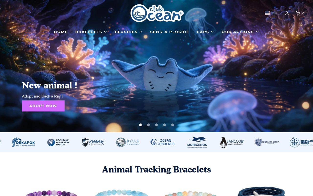 Screenshot van club-ocean.com