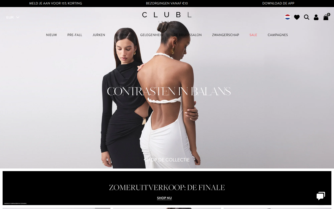 Screenshot van clubllondon.nl