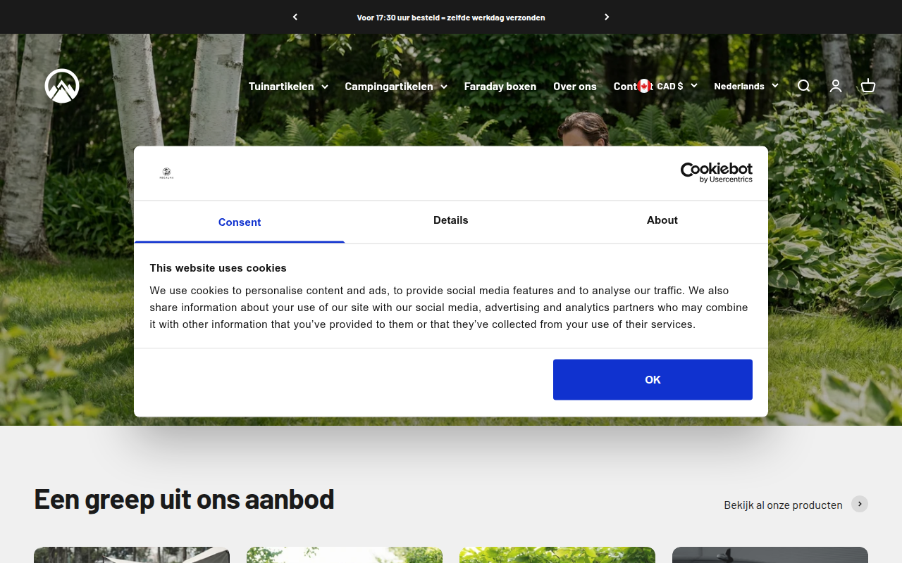 Screenshot van cmrd.nl