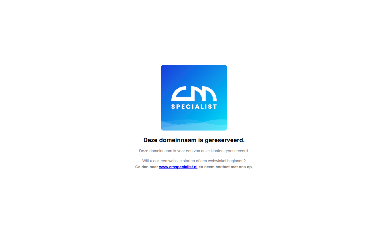Screenshot van cmspecialist-parkeer.nl
