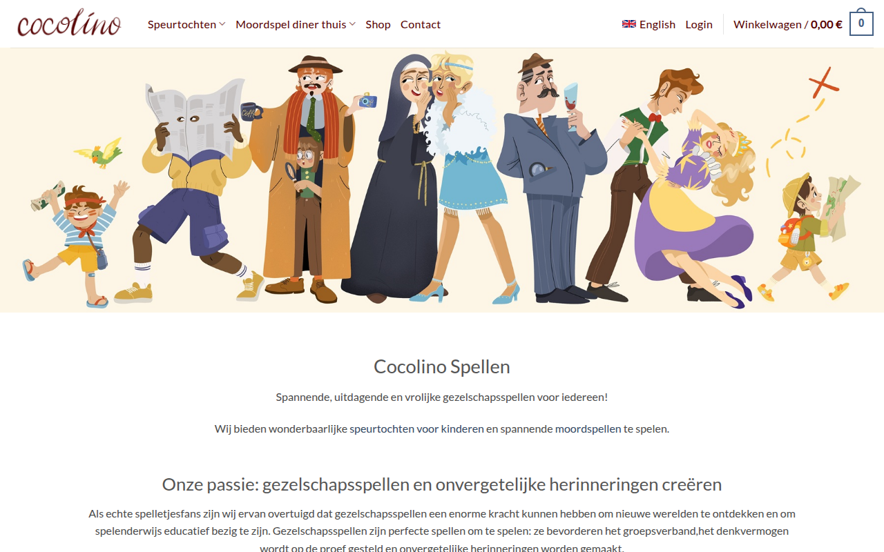 Screenshot van cocolino-spellen.nl