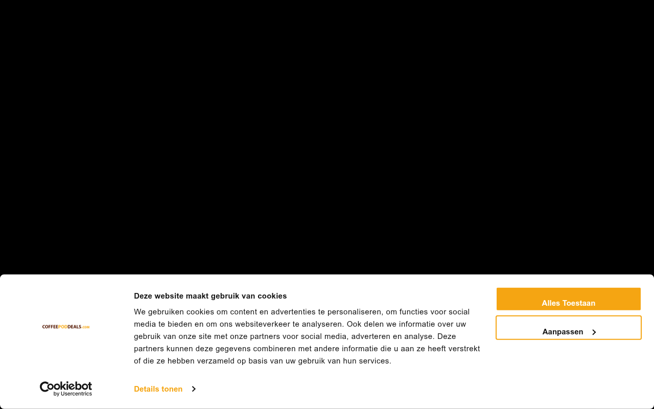 Screenshot van coffeepoddeals.com