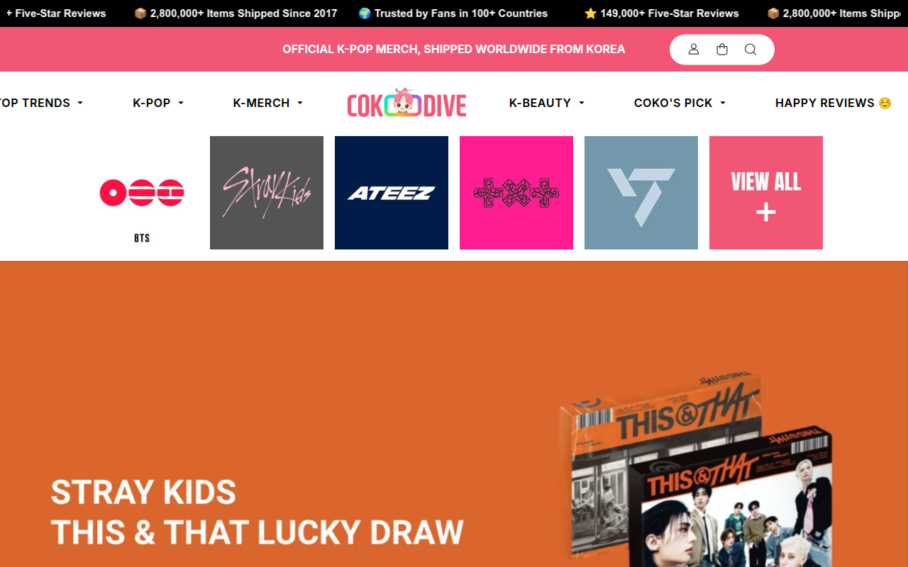 Screenshot van cokodive.com