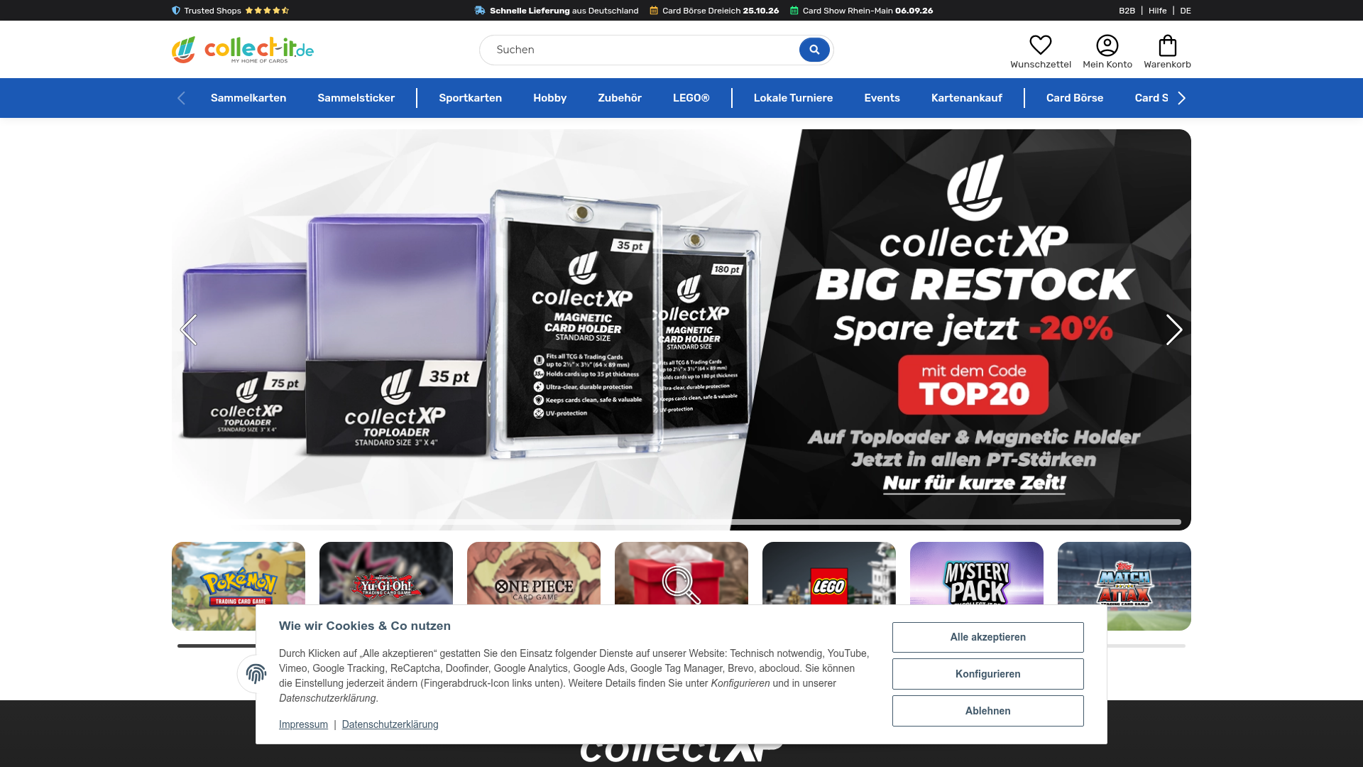 Screenshot van collect-it.de